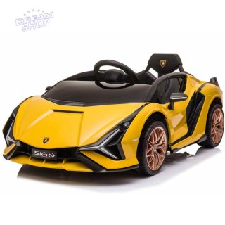 ORYGINALNE LAMBORGHINI SIAN, MIĘKKIE KOŁA, MIĘKKIE SIEDZENIE, FUNKCJA BUJANIA - FULL OPCJA /QLS6388