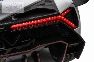ORYGINALNE LAMBORGHINI VENENO NA AKUMULATOR, MIĘKKIE KOŁA, MIĘKKIE SIEDZENIE, LAKIER/XMX615
