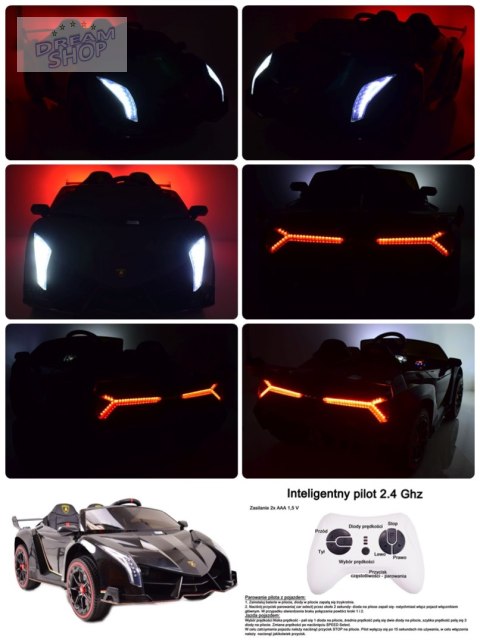 ORYGINALNE LAMBORGHINI VENENO NA AKUMULATOR, MIĘKKIE KOŁA, MIĘKKIE SIEDZENIE, LAKIER/XMX615 ORYGINALNE LAMBORGHINI VENENO NA AKUMULATOR, MIĘKKIE KOŁA, MIĘKKIE SIEDZENIE, LAKIER/XMX615