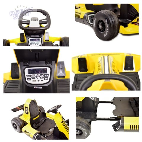 SZYBKI GOKART FANCY NA AKUMULATOR 12V, REGULOWANA - ROZSUWANA RAMA, SUPER ZABAWA\BDQ-8 SZYBKI GOKART FANCY NA AKUMULATOR 12V, REGULOWANA - ROZSUWANA RAMA, SUPER ZABAWA\BDQ-8