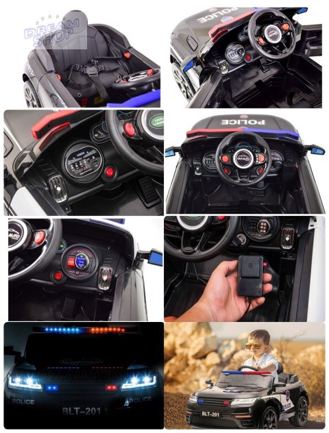 AUTO NA AKUMULATOR NAJNOWSZA POLICJA, KOGUTY, DŹWIĘKI, PILOT/BLT-201 AUTO NA AKUMULATOR NAJNOWSZA POLICJA, KOGUTY, DŹWIĘKI, PILOT/BLT-201