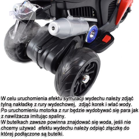 DUŻY MOTOR ŚCIGACZ Z SYMULACJĄ WYDECHU, MIĘKKIE KOŁA STRONG 2 EXCLUSIVE/6288A DUŻY MOTOR ŚCIGACZ Z SYMULACJĄ WYDECHU, MIĘKKIE KOŁA STRONG 2 EXCLUSIVE/6288A