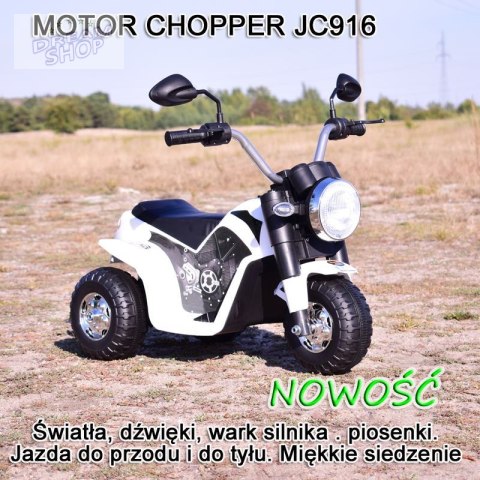 MOTOR CHOPPER - PIERWSZY MOTOREK DLA DZIECKA, MIĘKKIE SIEDZENIE/JC916 MOTOR CHOPPER - PIERWSZY MOTOREK DLA DZIECKA, MIĘKKIE SIEDZENIE/JC916