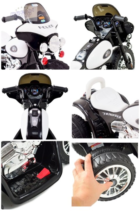 MOTOR POLICYJNY - PIERWSZY MOTOREK DLA DZIECKA, 3 KOŁOWY/JT568