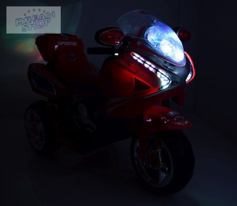MOTOR ŚCIGACZ SUPERSTAR NEW DESIGN, DŹWIĘKI, ŚWIATŁA/WXE358D MOTOR ŚCIGACZ SUPERSTAR NEW DESIGN, DŹWIĘKI, ŚWIATŁA/WXE358D