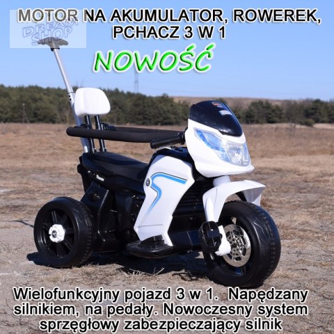 MOTOREK NA AKUMULATOR, ROWEREK I PCHACZ 3 W JEDNYM, NOWOŚĆ/HL108 MOTOREK NA AKUMULATOR, ROWEREK I PCHACZ 3 W JEDNYM, NOWOŚĆ/HL108