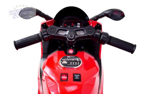 NAJNOWSZY WIELKI MOTOR ŚCIGACZ , ŚWIECĄCE KOŁA, PANEL, DŹWIĘKI, SKÓRA, GAZ W MANETCE/FT8728