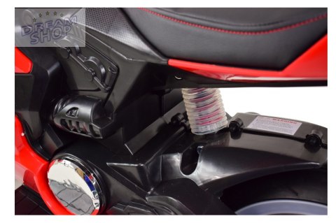 NAJNOWSZY WIELKI MOTOR ŚCIGACZ , ŚWIECĄCE KOŁA, PANEL, DŹWIĘKI, SKÓRA, GAZ W MANETCE/FT8728