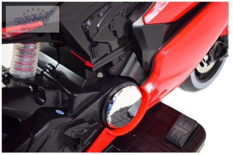 NAJNOWSZY WIELKI MOTOR ŚCIGACZ , ŚWIECĄCE KOŁA, PANEL, DŹWIĘKI, SKÓRA, GAZ W MANETCE/FT8728