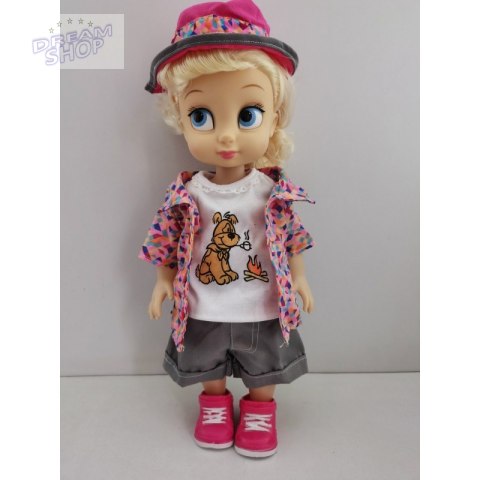 WOOPIE Kolorowe Ubranko dla Lalki Piesek Kurteczka Czapeczka 43-46 cm WOOPIE Kolorowe Ubranko dla Lalki Piesek Kurteczka Czapeczka 43-46 cm