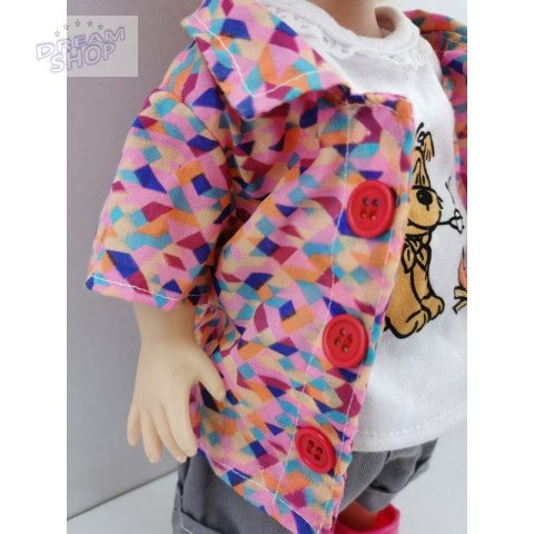 WOOPIE Kolorowe Ubranko dla Lalki Piesek Kurteczka Czapeczka 43-46 cm WOOPIE Kolorowe Ubranko dla Lalki Piesek Kurteczka Czapeczka 43-46 cm