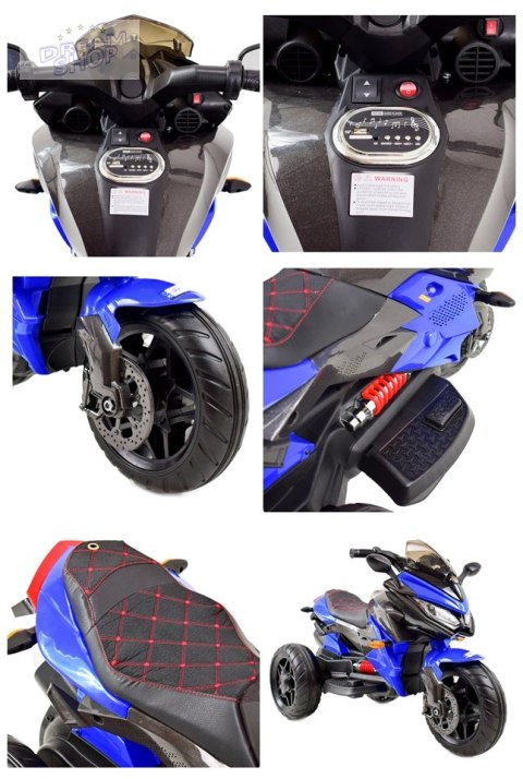 MEGA MOTOR 3 KOŁOWY - MIĘKKIE KOŁA EVA, MIĘKKIE PIKOWANE SIEDZENIE/HS-5188 MEGA MOTOR 3 KOŁOWY - MIĘKKIE KOŁA EVA, MIĘKKIE PIKOWANE SIEDZENIE/HS-5188