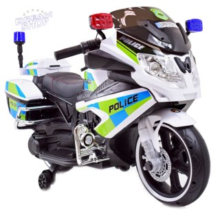 MEGA MOTOR POLICYJNY NA AKUMULATOR, KOGUT, MEGAFON, MOC/BEJ8188