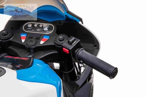 MOTOR NA AKUMULATOR ŚCIGACZ ORYGINALNE BMW HP4 RACE, KOŁA EVA, MIĘKKIE SIEDZENIE/JT5001 MOTOR NA AKUMULATOR ŚCIGACZ ORYGINALNE BMW HP4 RACE, KOŁA EVA, MIĘKKIE SIEDZENIE/JT5001