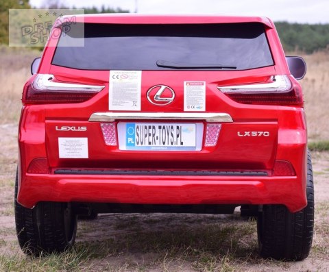 LEXUS LX-570 LAKIER, MP4, MIĘKKIE KOŁA, MIĘKKIE SIEDZENIE, PEŁNA OPCJA 2X12V/LX570 LEXUS LX-570 LAKIER, MP4, MIĘKKIE KOŁA, MIĘKKIE SIEDZENIE, PEŁNA OPCJA 2X12V/LX570