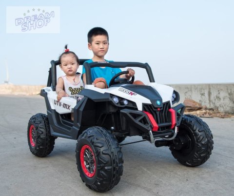 MEGA AUTO BUGGI 4X4 , PANEL MP4, MIĘKKIE KOŁA EVA, MIĘKKIE SIEDZENIE FULL OPCJA 2X 12V/XMX603