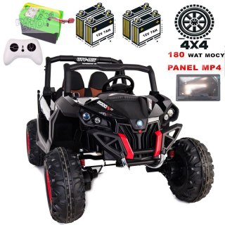 MEGA AUTO BUGGI 4X4 , PANEL MP4, MIĘKKIE KOŁA EVA, MIĘKKIE SIEDZENIE FULL OPCJA 2X 12V/XMX603