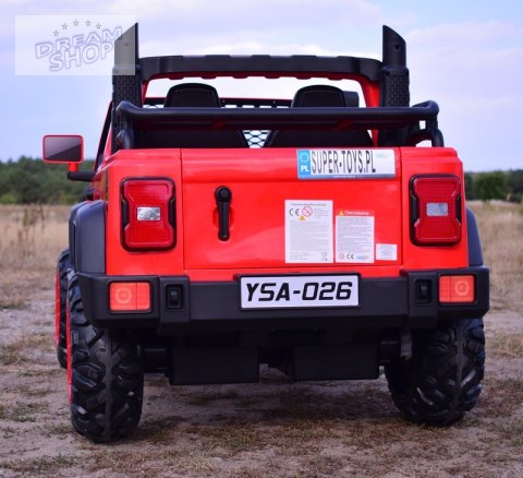 MEGA DZIP 4X4, MIĘKKIE KOŁA EVA, MIĘKKIE SIEDZENIE, PANEL, FULL OPCJA /YSA026 MEGA DZIP 4X4, MIĘKKIE KOŁA EVA, MIĘKKIE SIEDZENIE, PANEL, FULL OPCJA /YSA026