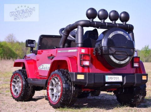 MEGA JEEP FULLTIME, NAPĘD 4X4, 1X12V ,WOLNY START/ MIĘKKIE KOŁA, FUNKCJA BUJANIA EXCLUSIVE LAKIER/7588 MEGA JEEP FULLTIME, NAPĘD 4X4, 1X12V ,WOLNY START/ MIĘKKIE KOŁA, FUNKCJA BUJANIA EXCLUSIVE LAKIER/7588