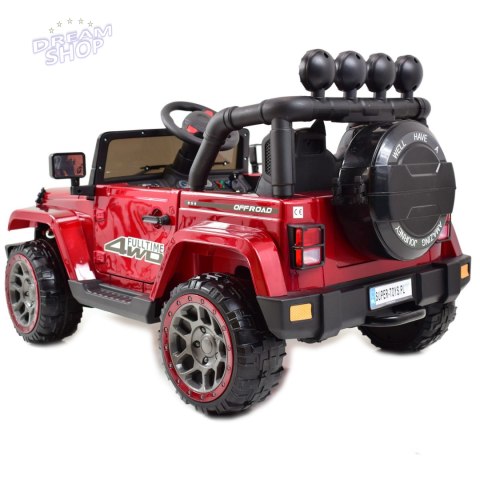 MEGA JEEP FULLTIME, NAPĘD 4X4, 1X12V ,WOLNY START/ MIĘKKIE KOŁA, FUNKCJA BUJANIA EXCLUSIVE LAKIER/7588 MEGA JEEP FULLTIME, NAPĘD 4X4, 1X12V ,WOLNY START/ MIĘKKIE KOŁA, FUNKCJA BUJANIA EXCLUSIVE LAKIER/7588
