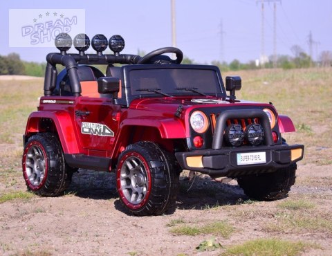 MEGA JEEP FULLTIME, NAPĘD 4X4, 1X12V ,WOLNY START/ MIĘKKIE KOŁA, FUNKCJA BUJANIA EXCLUSIVE LAKIER/7588 MEGA JEEP FULLTIME, NAPĘD 4X4, 1X12V ,WOLNY START/ MIĘKKIE KOŁA, FUNKCJA BUJANIA EXCLUSIVE LAKIER/7588
