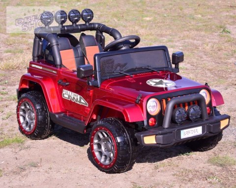MEGA JEEP FULLTIME, NAPĘD 4X4, 1X12V ,WOLNY START/ MIĘKKIE KOŁA, FUNKCJA BUJANIA EXCLUSIVE LAKIER/7588 MEGA JEEP FULLTIME, NAPĘD 4X4, 1X12V ,WOLNY START/ MIĘKKIE KOŁA, FUNKCJA BUJANIA EXCLUSIVE LAKIER/7588