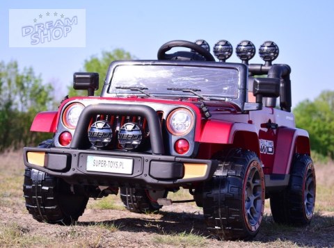 MEGA JEEP FULLTIME, NAPĘD 4X4, 1X12V ,WOLNY START/ MIĘKKIE KOŁA, FUNKCJA BUJANIA EXCLUSIVE LAKIER/7588 MEGA JEEP FULLTIME, NAPĘD 4X4, 1X12V ,WOLNY START/ MIĘKKIE KOŁA, FUNKCJA BUJANIA EXCLUSIVE LAKIER/7588
