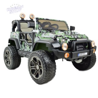 MEGA JEEP PERFECT 002B EXCLUSIVE 4x4, WOLNY START/ MIĘKKIE KOŁA,/HP-002B