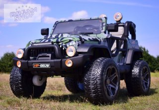 MEGA JEEP PERFECT 002B EXCLUSIVE 4x4, WOLNY START/ MIĘKKIE KOŁA,/HP-002B
