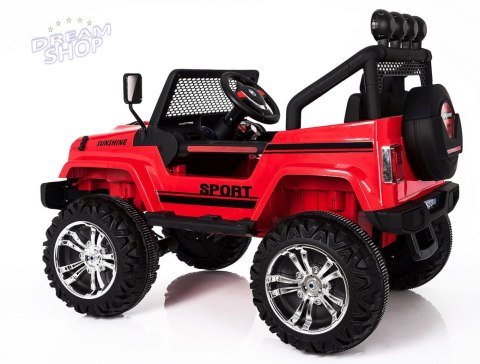 MEGA JEEP SUNSHINE, NAPĘD 4X4, 2X12V, WOLNY START/ MIĘKKIE KOŁA, BLUETOOTH, RADIO EXCLUSIVE/2388 MEGA JEEP SUNSHINE, NAPĘD 4X4, 2X12V, WOLNY START/ MIĘKKIE KOŁA, BLUETOOTH, RADIO EXCLUSIVE/2388