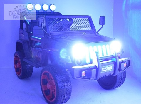 MEGA JEEP SUNSHINE, NAPĘD 4X4, 2X12V, WOLNY START/ MIĘKKIE KOŁA, BLUETOOTH, RADIO EXCLUSIVE/2388 MEGA JEEP SUNSHINE, NAPĘD 4X4, 2X12V, WOLNY START/ MIĘKKIE KOŁA, BLUETOOTH, RADIO EXCLUSIVE/2388