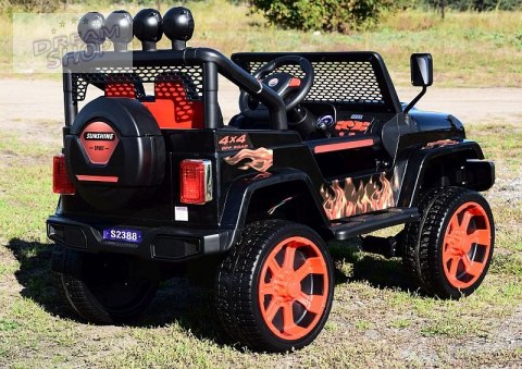 MEGA JEEP SUNSHINE, NAPĘD 4X4, 2X12V, WOLNY START/ MIĘKKIE KOŁA, BLUETOOTH, RADIO EXCLUSIVE/2388 MEGA JEEP SUNSHINE, NAPĘD 4X4, 2X12V, WOLNY START/ MIĘKKIE KOŁA, BLUETOOTH, RADIO EXCLUSIVE/2388