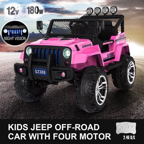 MEGA JEEP SUNSHINE, NAPĘD 4X4, 2X12V ,WOLNY START/ MIĘKKIE KOŁA, BLUETOOTH, RADIO EXCLUSIVE/2388 MEGA JEEP SUNSHINE, NAPĘD 4X4, 2X12V ,WOLNY START/ MIĘKKIE KOŁA, BLUETOOTH, RADIO EXCLUSIVE/2388