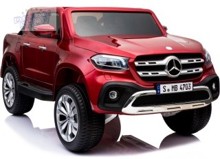 MERCEDES X LICENCJA, 4X4, 2x12V PANEL MP4, 5 PUNKTOWE PASY, MIĘKKIE KOŁA EVA, MIĘKKIE SIEDZENIE, LAKIER POLEROWANY, FULL OPCJA/
