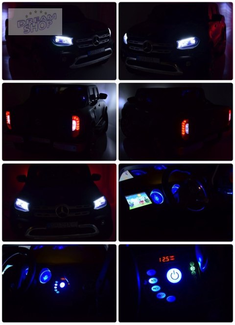 MERCEDES X LICENCJA, - 4X4 , 2x12V PANEL MP4, MIĘKKIE KOŁA EVA, MIĘKKIE SIEDZENIE, LAKIER POLEROWANY, FULL OPCJA/XMX606 MERCEDES X LICENCJA, - 4X4 , 2x12V PANEL MP4, MIĘKKIE KOŁA EVA, MIĘKKIE SIEDZENIE, LAKIER POLEROWANY, FULL OPCJA/XMX606