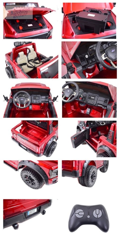 AUTO NA AKUMULATOR ORYGINALNY FORD SUPER DUTY 4X4,24V,LAKIER WALIZKA, PRZESUWANE SIEDZENIE/SX2088