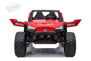 MEGA BUGGY CLASH DLA 2 DZIECI, 4 SILNIKI, 24V, MIĘKKIE PRZESUWANE SIEDZENIE, MIĘKKIE KOŁA, WALIZKA NA AKUMULATOR/SX-1928