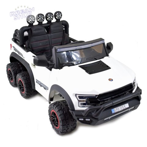 MEGA JEEP WORKS SIX 4X4, 2 X 12V MĘKKIE KOŁA, MIĘKKIE SIEDZENIE/JC003 MEGA JEEP WORKS SIX 4X4, 2 X 12V MĘKKIE KOŁA, MIĘKKIE SIEDZENIE/JC003