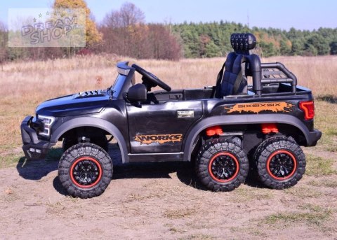 MEGA JEEP WORKS SIX 4X4, 2 X 12V MĘKKIE KOŁA, MIĘKKIE SIEDZENIE/JC003 MEGA JEEP WORKS SIX 4X4, 2 X 12V MĘKKIE KOŁA, MIĘKKIE SIEDZENIE/JC003