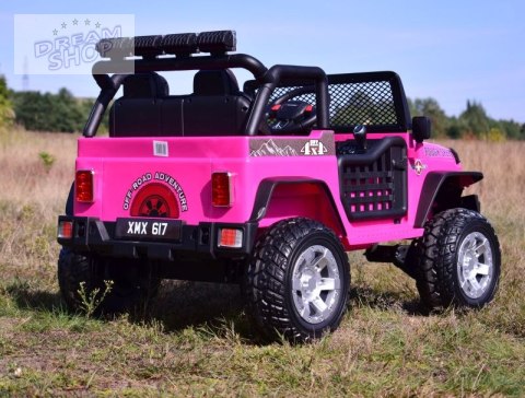 WIELKI DZIP 4X4 ROUGH SPEED, FUNKCJA BUJANIA, WALIZKA, RADIO FM, MIĘKKIE KOŁA/XMX-617 WIELKI DZIP 4X4 ROUGH SPEED, FUNKCJA BUJANIA, WALIZKA, RADIO FM, MIĘKKIE KOŁA/XMX-617