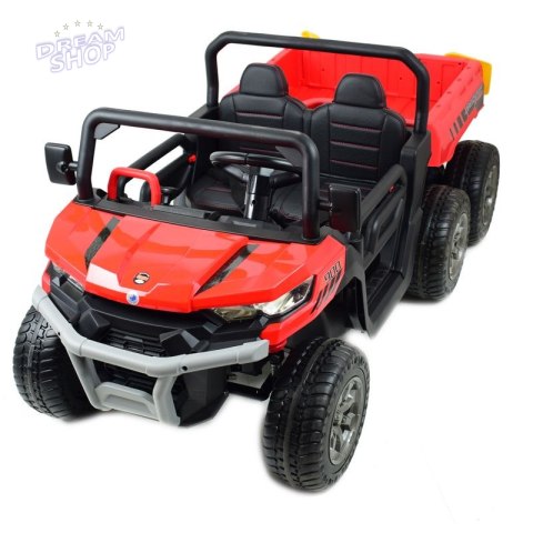 BUGGY 6 KOŁOWY DLA 2 DZIECI, ELEKTRYCZNA WYWROTKA, MIĘKKIE KOŁA, MIĘKKIE SIEDZENIE, 400 WAT/XMX623B