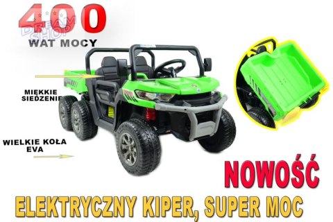 BUGGY 6 KOŁOWY DLA 2 DZIECI, ELEKTRYCZNA WYWROTKA, MIĘKKIE KOŁA, MIĘKKIE SIEDZENIE, 400 WAT/XMX623B BUGGY 6 KOŁOWY DLA 2 DZIECI, ELEKTRYCZNA WYWROTKA, MIĘKKIE KOŁA, MIĘKKIE SIEDZENIE, 400 WAT/XMX623B