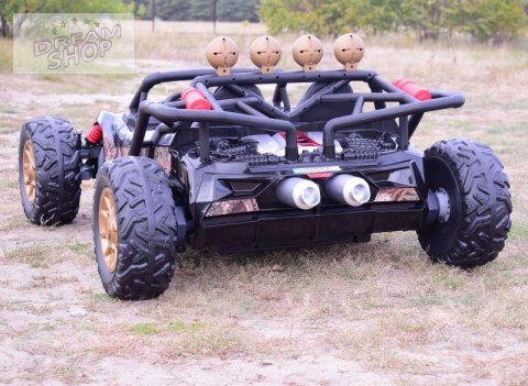 MEGA BUGGY BEAST DLA 2 DZIECI, 400 WAT, 24V, MIĘKKIE SIEDZENIE, MIĘKKIE KOŁA, WALIZKA NA AKUMULATOR,/JS3168