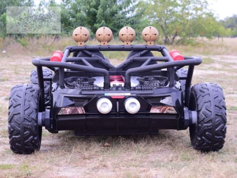 MEGA BUGGY BEAST DLA 2 DZIECI, 400 WAT, 24V, MIĘKKIE SIEDZENIE, MIĘKKIE KOŁA, WALIZKA NA AKUMULATOR,/JS3168