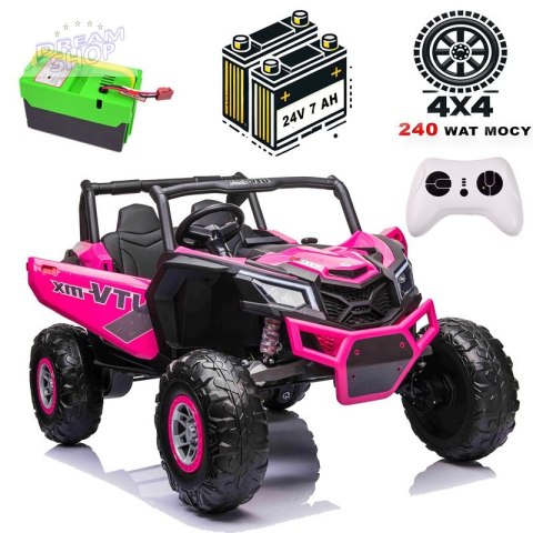 MEGA BUGGY UTV-MX DLA 2 DZIECI 4X60W ( 240 WAT) 24V, SUPER MOC/XMX613