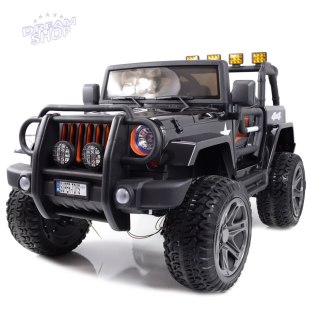 MEGA JEEP 4X4 Z REDUKTOREM NAPĘDU EXCLUSIVE 24 V, 480 WAT, WOLNY START,MIĘKKIE KOŁA /WXE1688-24V