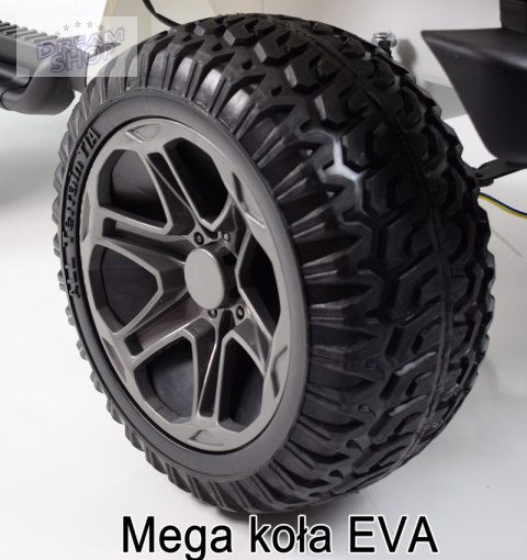 MEGA JEEP 4X4 Z REDUKTOREM NAPĘDU EXCLUSIVE 24 V, 480 WAT, WOLNY START,MIĘKKIE KOŁA /WXE1688-24V