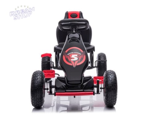 DUŻY GOKART NA PEDAŁY SUPER POWER 5, POMPOWANE KOŁA/G18