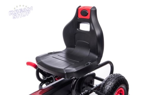 DUŻY GOKART NA PEDAŁY SUPER POWER 5, POMPOWANE KOŁA/G18