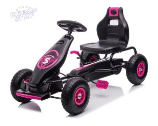 DUŻY GOKART NA PEDAŁY SUPER POWER 5, POMPOWANE KOŁA/G18